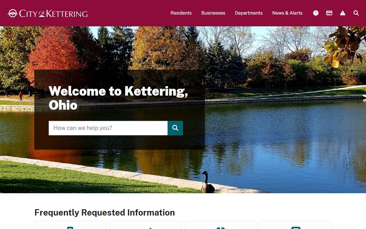 Kettering city clerk website for local government services