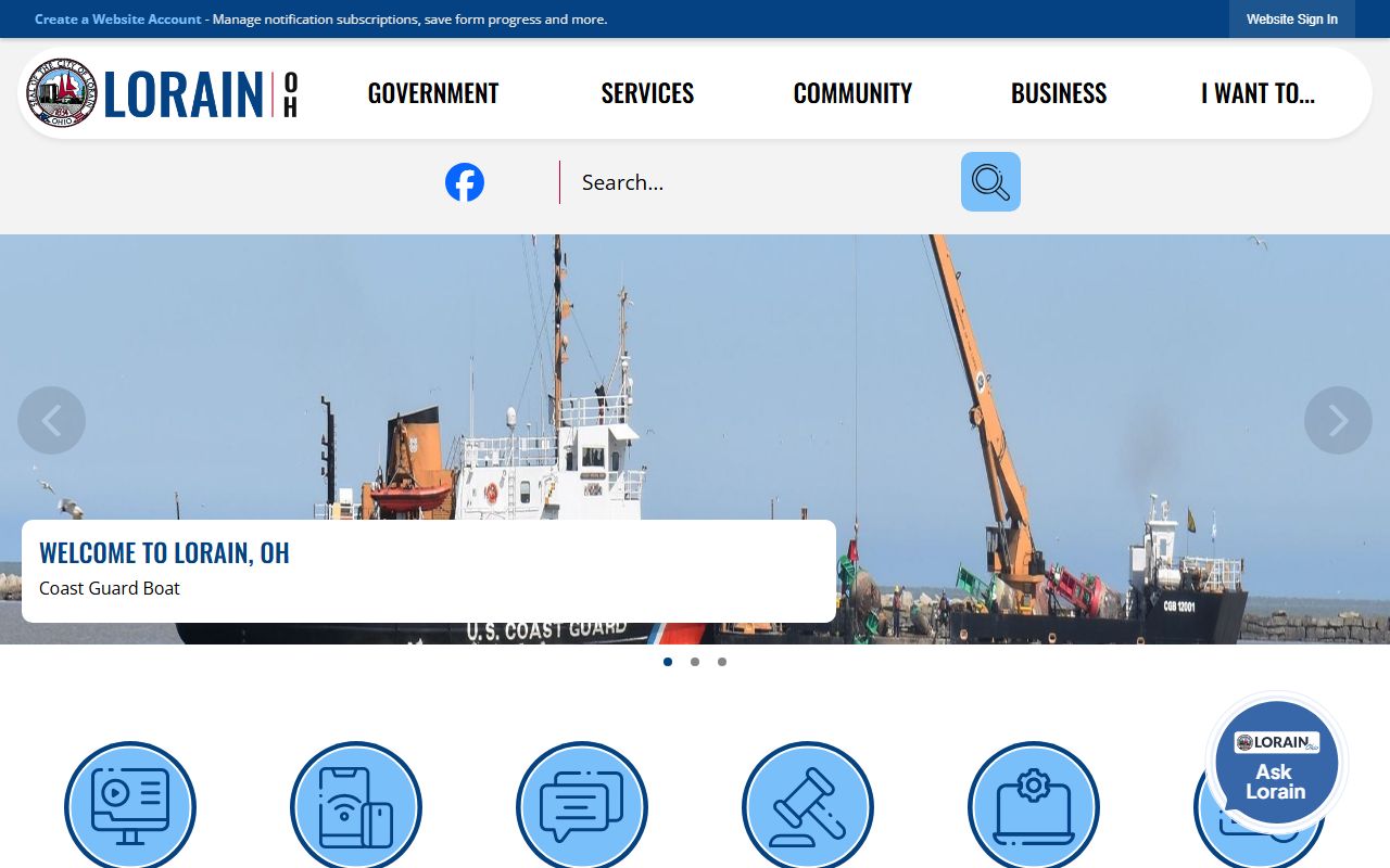 Lorain City Health Department website