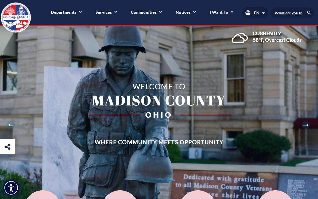 Madison County marriage license probate court website