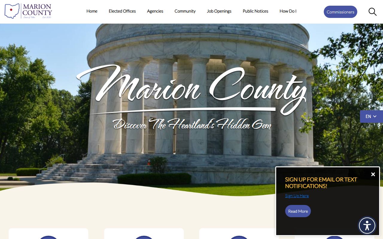 Marion County main government portal for record searches