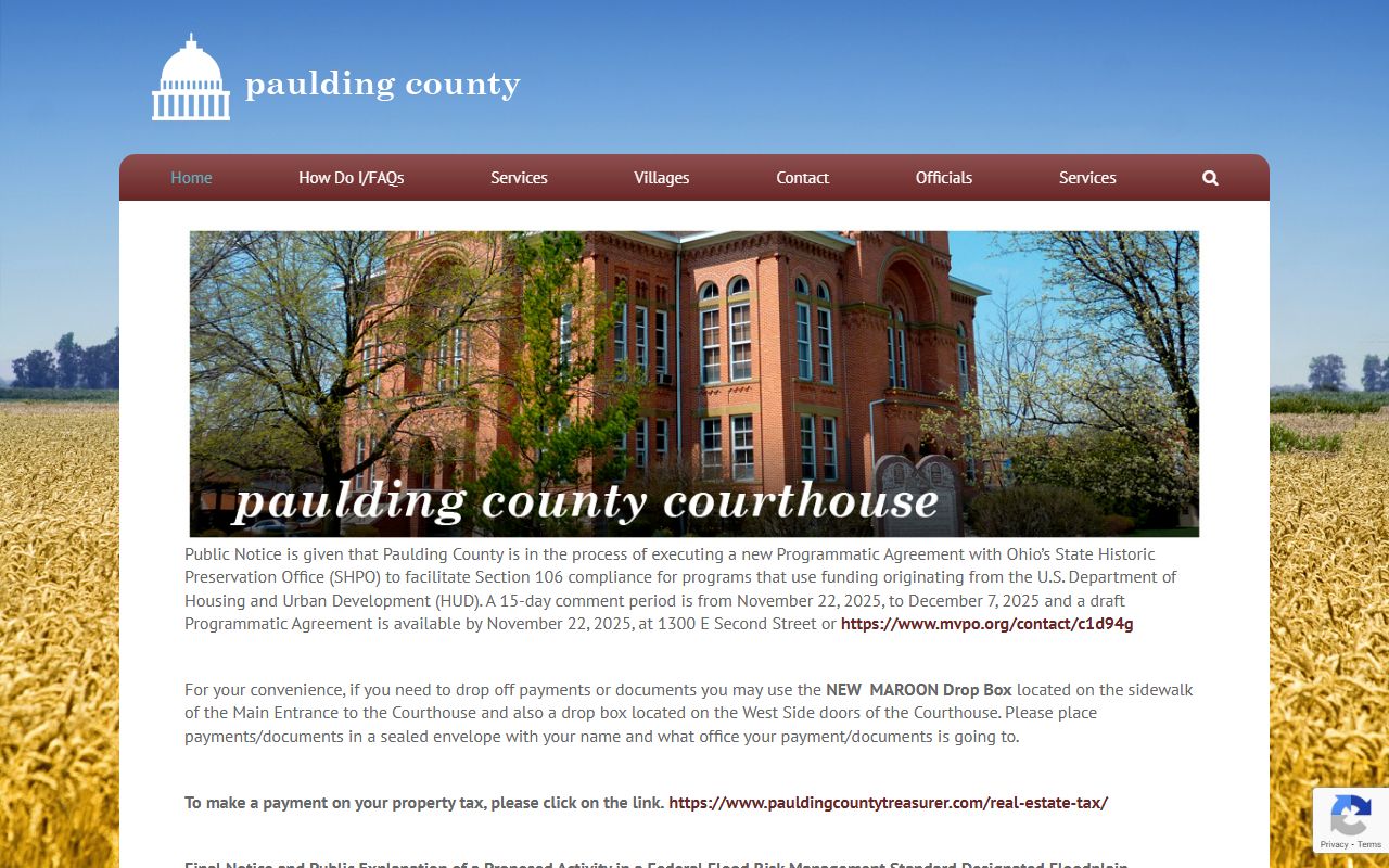 Paulding County Probate Court website for marriage license information