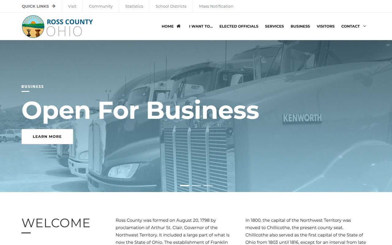 Ross County marriage license probate court website