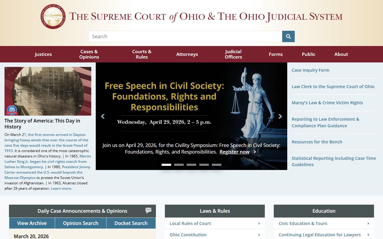 Ohio Supreme Court resources for probate court marriage license procedures